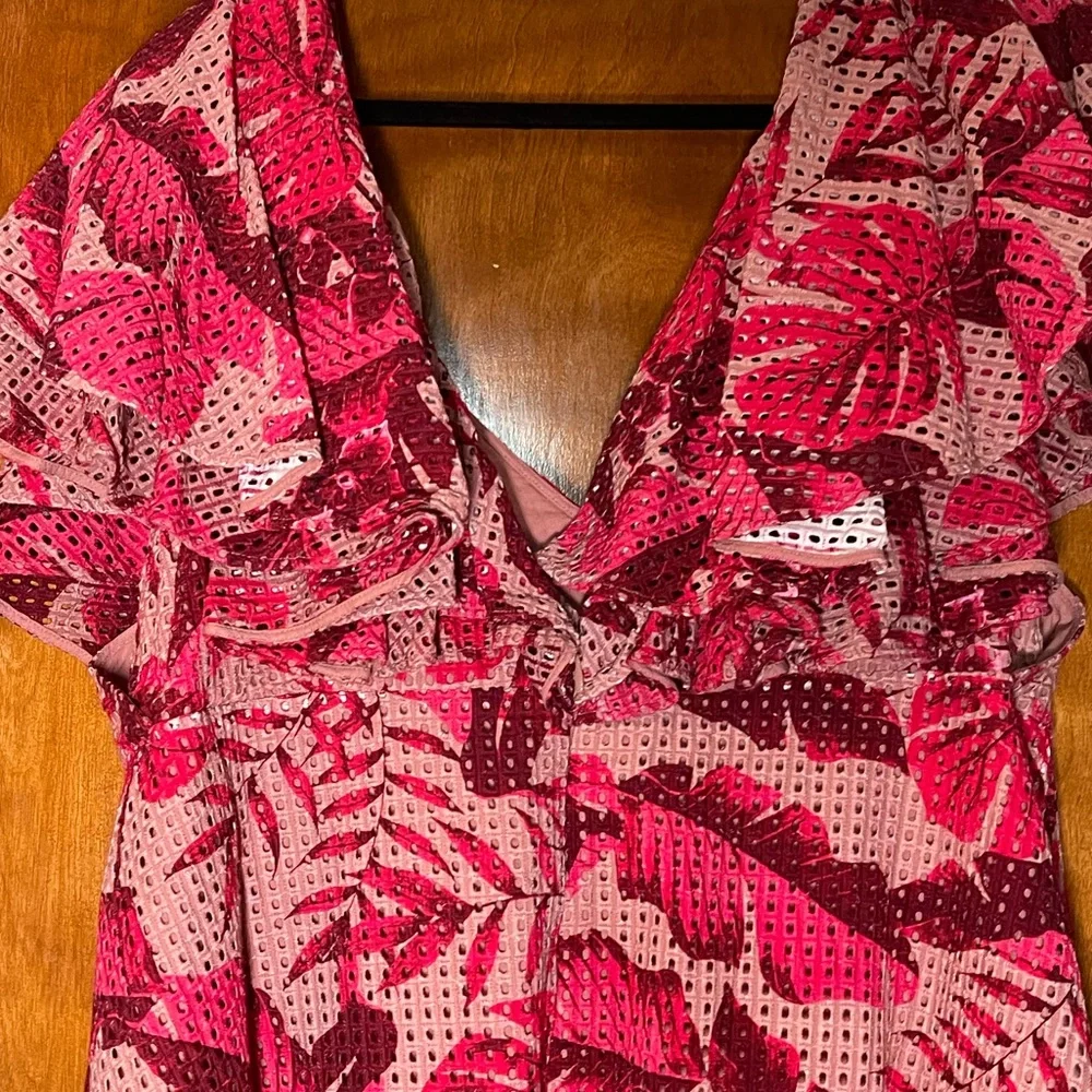 Johanna Ortiz Pink and Red Maxi Dress - Picture 3 of 4